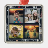 Creëer je eigen foto collage metalen ornament (Voorkant)