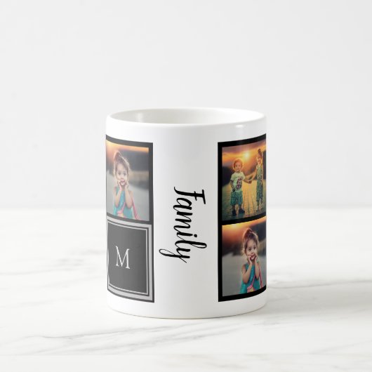 Creëer je eigen foto collage monogram koffiemok (Center)
