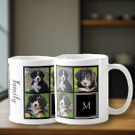 Creëer je eigen foto collage monogram koffiemok<br><div class="desc">Aangepaste fotocollage en monogram mok U kunt uw eigen mooiste foto's toevoegen en het monogram en familiescript wijzigen. U kunt de foto's eenvoudig wijzigen en uw eigen speciale foto's toevoegen. Mooi cadeau voor familie,  vrienden,  grootouders! Als je hulp nodig hebt,  neem dan contact met mij op.</div>