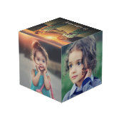 Creëer je eigen foto collage monogram kubus (Achter hoekig)