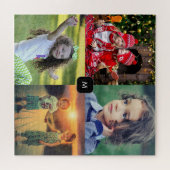 Creëer je eigen foto collage monogram legpuzzel (Horizontaal)