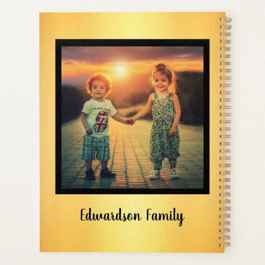 Creëer je eigen foto collage monogram planner (Achterkant)