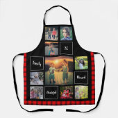 Creëer je eigen foto collage monogram schort (Voorkant)