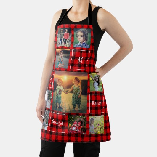 Creëer je eigen foto collage monogram schort (Insitu)