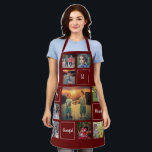 Creëer je eigen foto collage monogram schort<br><div class="desc">Creëer uw eigen schort van het het inkuilmanuscript van de familiefoto. Voeg uw eigen foto's,  monogram en tekst toe en creëer een zeer persoonlijk en uniek schort.</div>