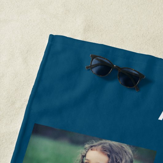 Creëer je eigen foto collage monogram strandlaken (In situ)