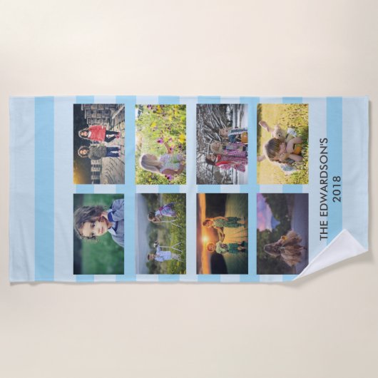 Creëer je eigen foto collage strandlaken (Voorkant)