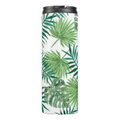 Creëer je eigen foto collage tropische bladeren thermosbeker (Achterkant)
