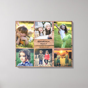 Creëer je eigen foto-collage van je eigen roestri canvas afdruk