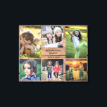 Creëer je eigen foto-collage van je eigen roestrij canvas afdruk<br><div class="desc">Creëer uw eigen rustieke houten familie fotocollage Canvas Art. Voeg uw eigen mooie foto's en voeg jouw naam en jaren en creëer een zeer persoonlijke en unieke kunst aan de muur.</div>