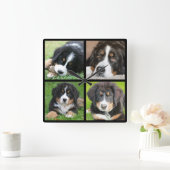 Creëer je eigen foto collage vierkante klok (Huis)