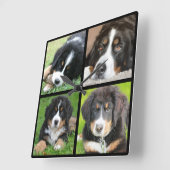 Creëer je eigen foto collage vierkante klok (Hoek)