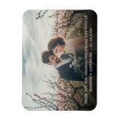 Creëer je eigen foto Dank je bruiloft Magneet (Verticaal)