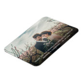 Creëer je eigen foto Dank je bruiloft Magneet (Linkerzijde)