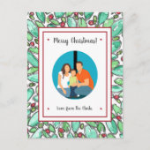 Creëer Je eigen foto Gepersonaliseerd Kerstmis toe Briefkaart (Voorkant)