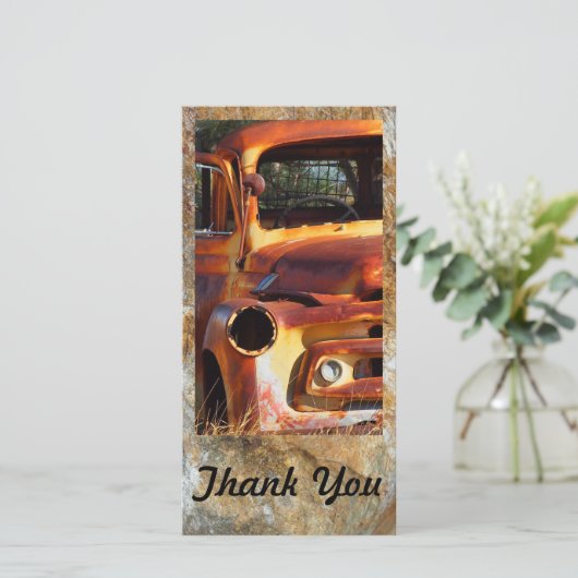 creëer je eigen foto-kaart Dank je wel Bedankkaart (Staand voorkant)