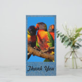 Creëer je eigen foto-kaart Dank je wel Bedankkaart (Staand voorkant)