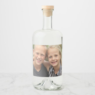 Creëer je eigen foto likeurfles etiket