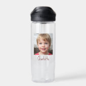 Creëer Je eigen foto-meisjesnaam Waterfles (Achterkant)