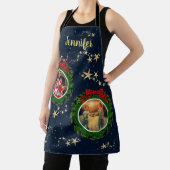 Creëer je eigen foto Merry kerstmonogrammen Schort (Insitu)