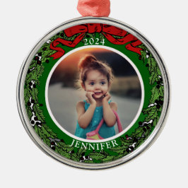 Creëer je eigen foto-monogram van je familie metalen ornament