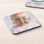 Creëer Je eigen foto toevoegen Aangepast Bier Onderzetter (Linkerzijde)