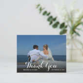 Creëer je eigen foto van bedankt voor je bruiloft briefkaart (Staand voorkant)