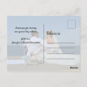 Creëer je eigen foto van bedankt voor je bruiloft briefkaart (Achterkant)