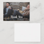 Creëer je eigen foto van het huwelijk notitiekaartje (Voorkant / Achterkant)