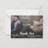 Creëer je eigen foto van het huwelijk notitiekaartje (Voorkant)