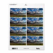 Creëer je eigen foto-verzendlabel, sjabloon etiket (Full Sheet)