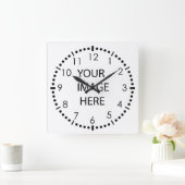 Creëer je eigen foto vierkante klok (Huis)