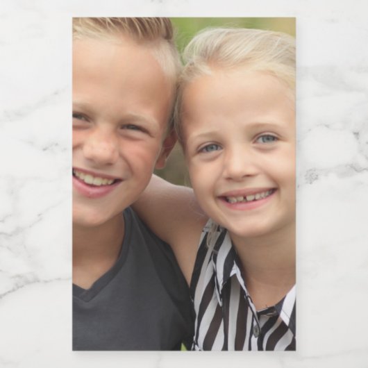 Creëer je eigen foto Wijnflesetiket Wijn Etiket (Enkel label)