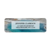 Creëer je eigen foto Yellowstone National Park Etiket (Voorkant)