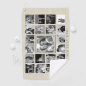 Creëer je eigen Fotocollage Familie Golfhanddoek (Insitu)