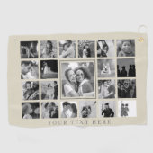 Creëer je eigen Fotocollage Familie Golfhanddoek (Horizontaal)