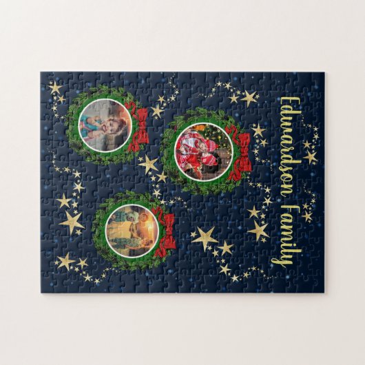 Creëer je eigen fotocollage kerst legpuzzel (Horizontaal)