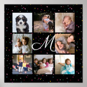 Creëer Je eigen fotocollage monogram Poster (Voorkant)