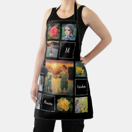 Creëer je eigen fotocollage tuin schort