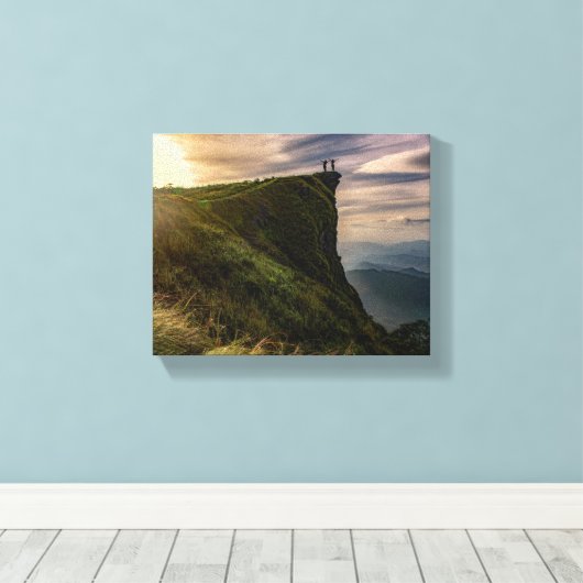 Creëer je eigen fotofamilie canvas afdruk (Insitu (Houten vloer))