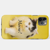 Creëer je eigen fotokat Meow schatgeel Case-Mate iPhone Case (Achterkant (horizontaal))