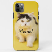 Creëer je eigen fotokat Meow schatgeel Case-Mate iPhone Case (Achterkant)
