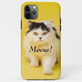 Creëer je eigen fotokat Meow schatgeel Case-Mate iPhone Case