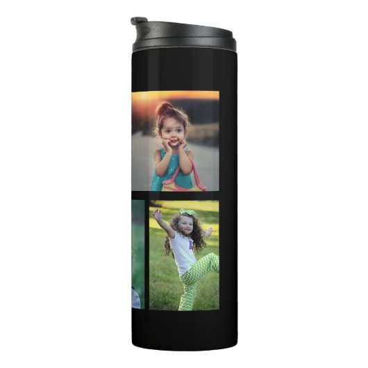 Creëer je eigen foto's foto collage familie thermosbeker (Geroteerd rechts)