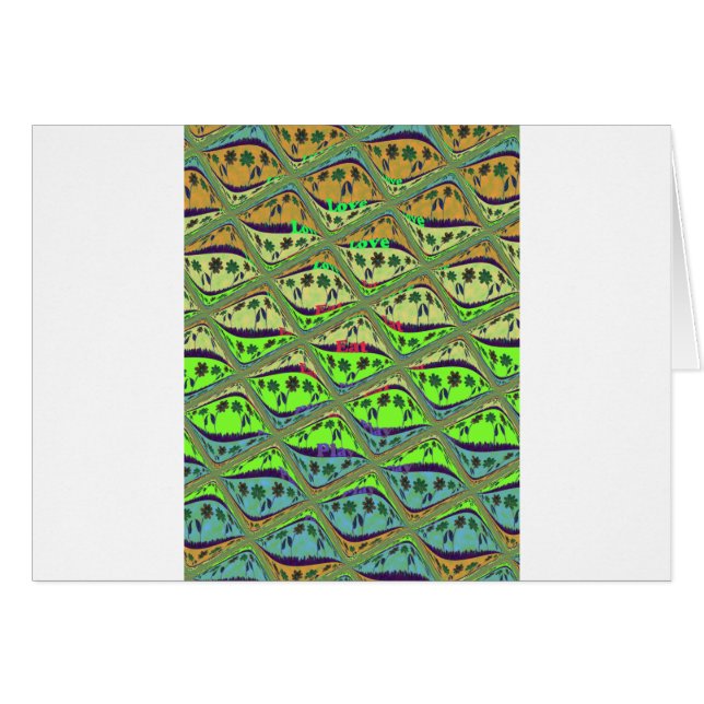 Creëer Je eigen Fun Retro Lovely Floral Island (Voorkant Horizontaal)