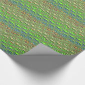 Creëer Je eigen Fun Retro Lovely Floral Island Cadeaupapier (Hoek)