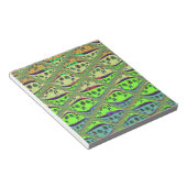 Creëer Je eigen Fun Retro Lovely Floral Island Notitieblok (Schuin)