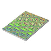 Creëer Je eigen Fun Retro Lovely Floral Island Notitieblok (Linkerzijde)