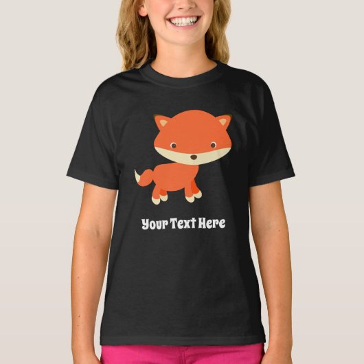 Creëer Je eigen Funny Animal Fox T-Shirt (Voorkant)