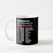 Creëer Je eigen Funny Schedule Retirement Gift Koffiemok (Links)